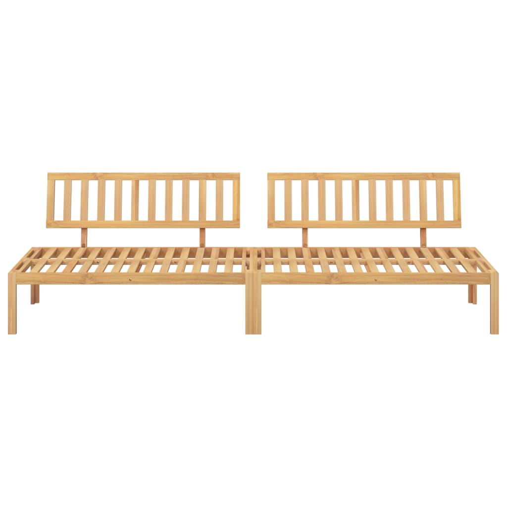 Tuinmiddenbanken 2 st pallet massief acaciahout