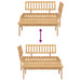 2-delige Loungeset pallet massief acaciahout