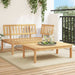 2-delige Loungeset pallet massief acaciahout