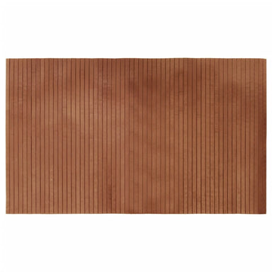 Vloerkleed rechthoekig 60x100 cm bamboe bruin