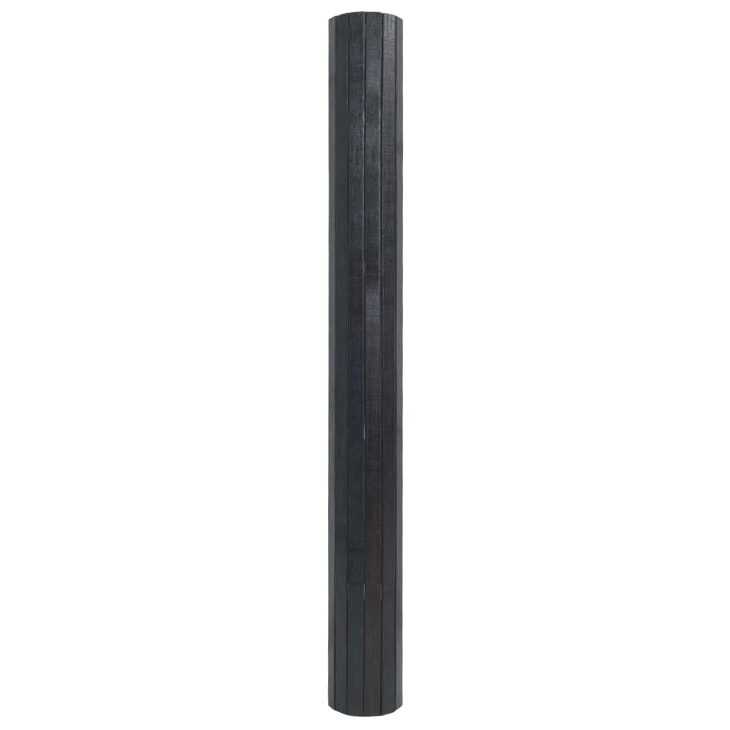 Vloerkleed rechthoekig 60x100 cm bamboe grijs