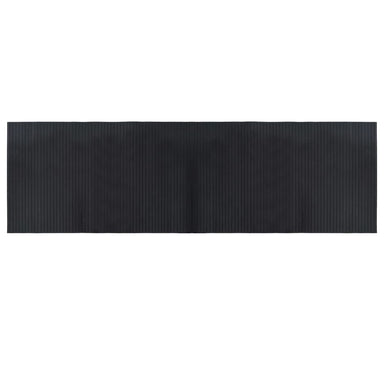 Vloerkleed rechthoekig 60x200 cm bamboe zwart
