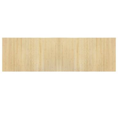 Vloerkleed rechthoekig 60x200 cm bamboe lichtnaturel
