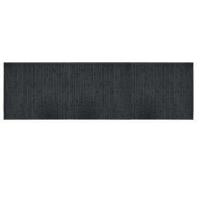 Vloerkleed rechthoekig 60x200 cm bamboe grijs