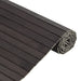 Vloerkleed rechthoekig 60x200 cm bamboe donkerbruin
