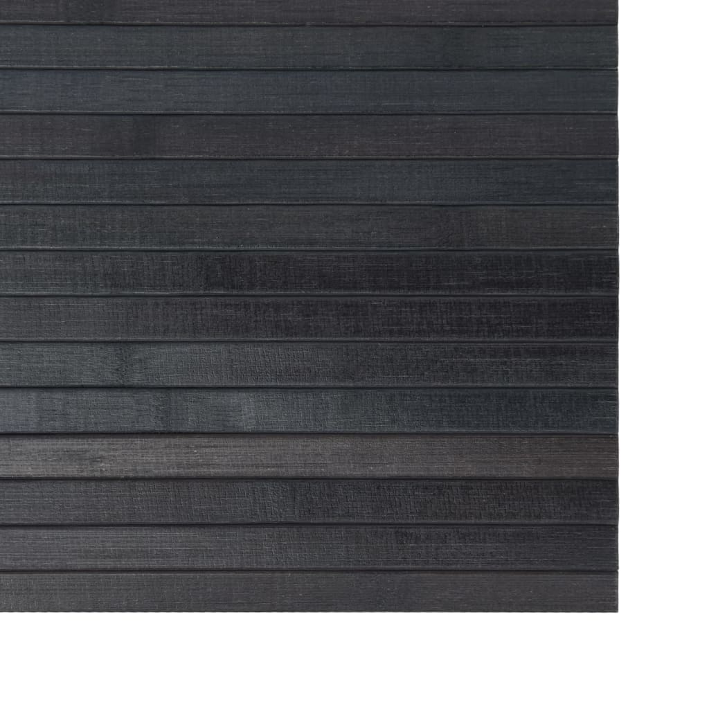 Vloerkleed rechthoekig 60x300 cm bamboe grijs