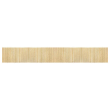Vloerkleed rechthoekig 60x400 cm bamboe lichtnaturel