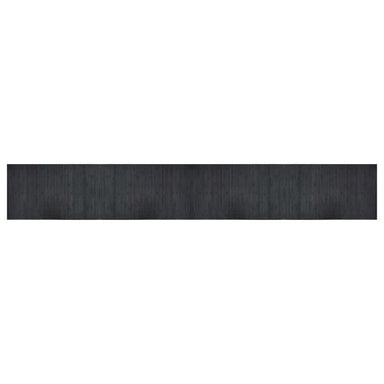 Vloerkleed rechthoekig 60x400 cm bamboe grijs