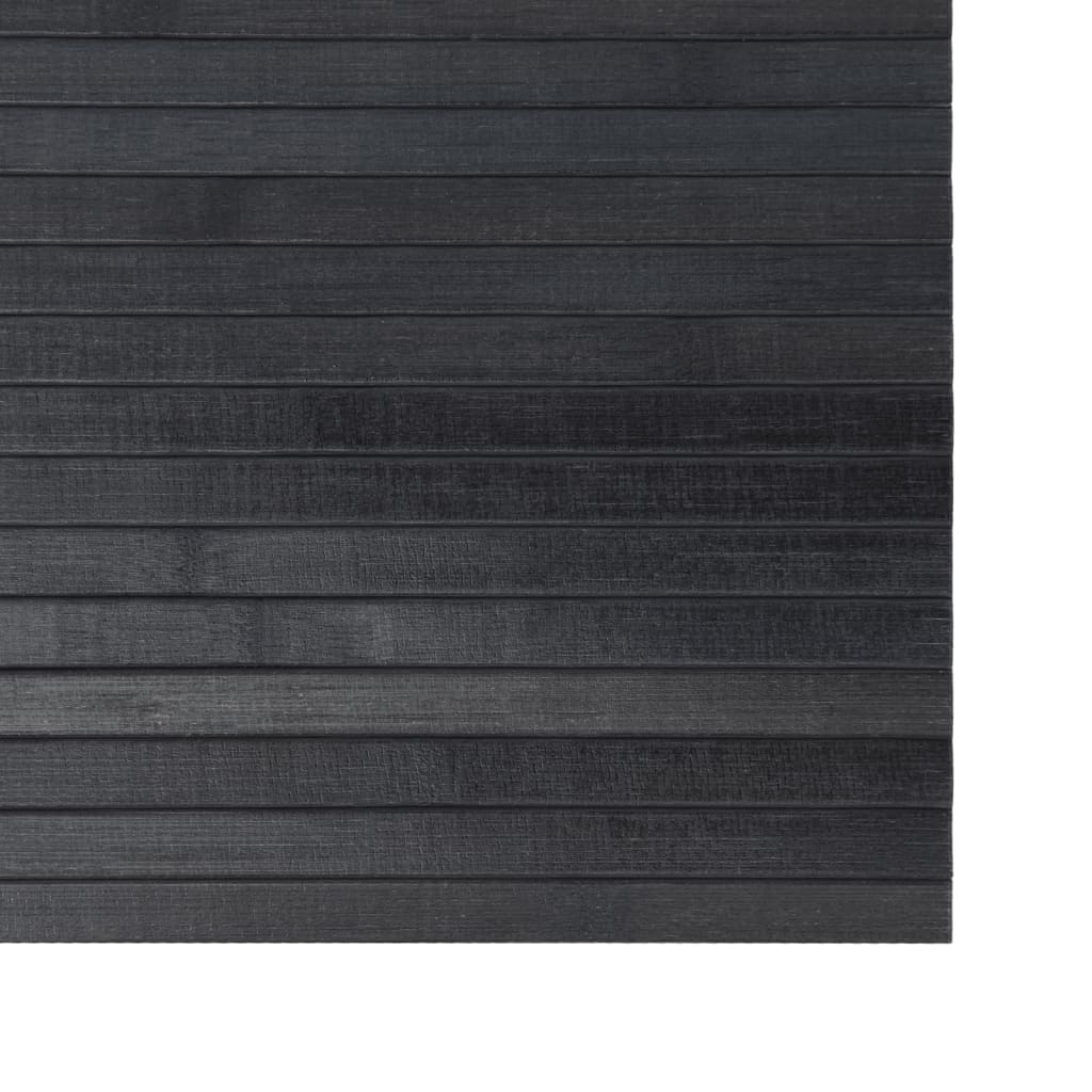 Vloerkleed rechthoekig 60x400 cm bamboe grijs