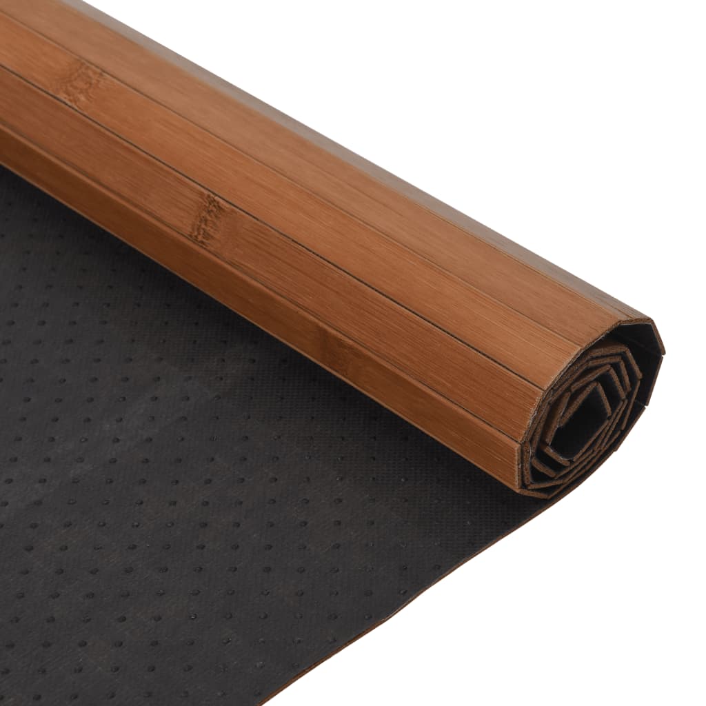 Vloerkleed rechthoekig 60x500 cm bamboe bruin