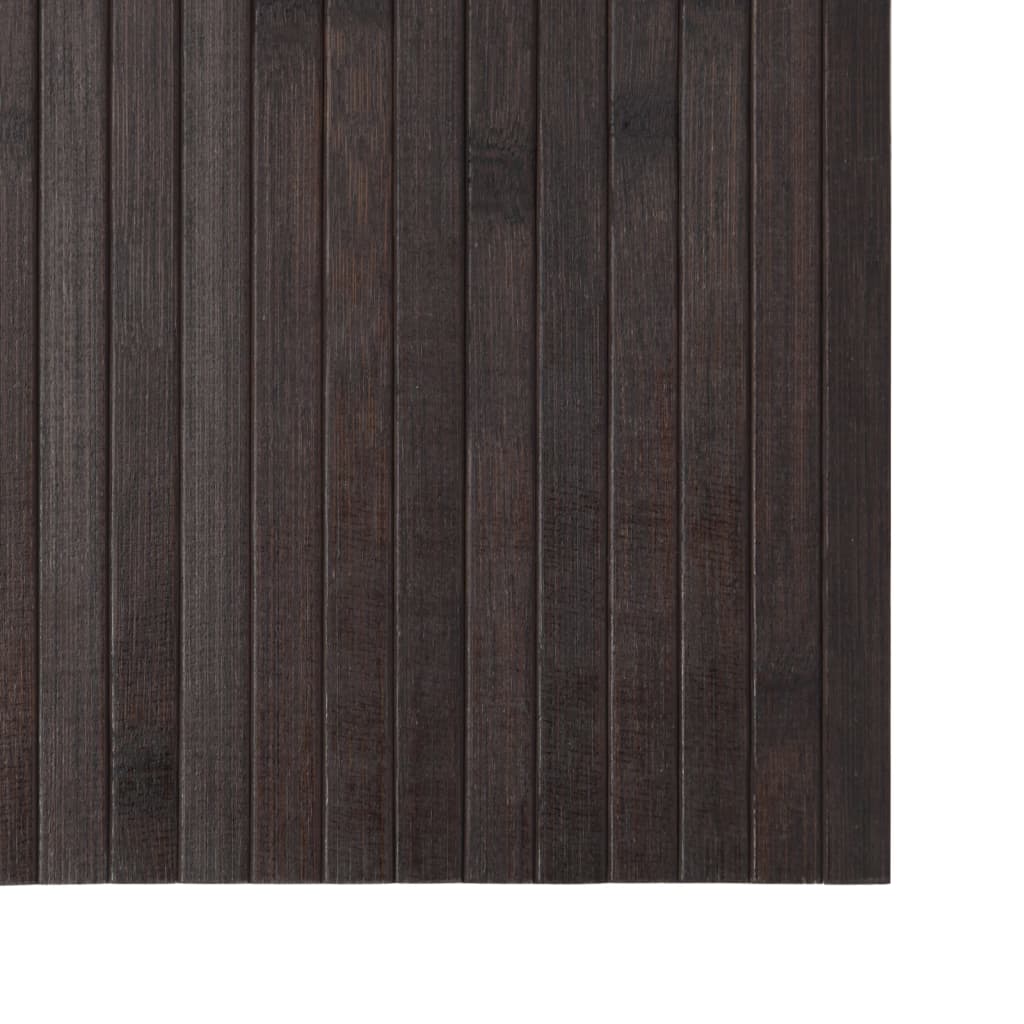 Vloerkleed rechthoekig 70x100 cm bamboe donkerbruin