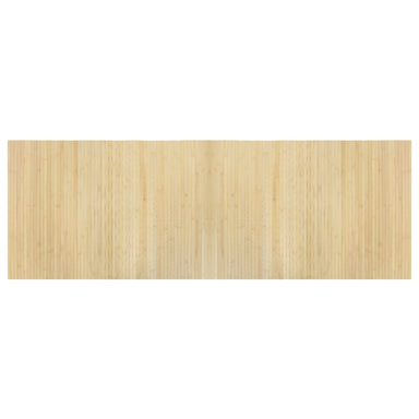 Vloerkleed rechthoekig 70x200 cm bamboe lichtnaturel