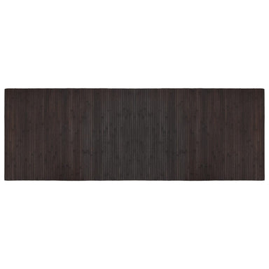 Vloerkleed rechthoekig 70x200 cm bamboe donkerbruin