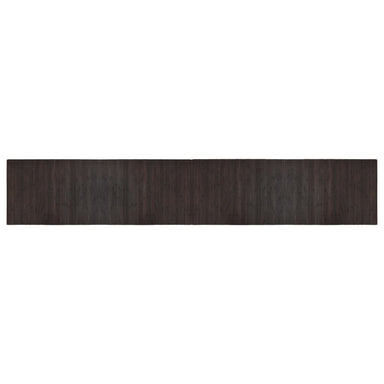 Vloerkleed rechthoekig 70x400 cm bamboe donkerbruin