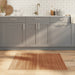 Vloerkleed rechthoekig 80x100 cm bamboe bruin