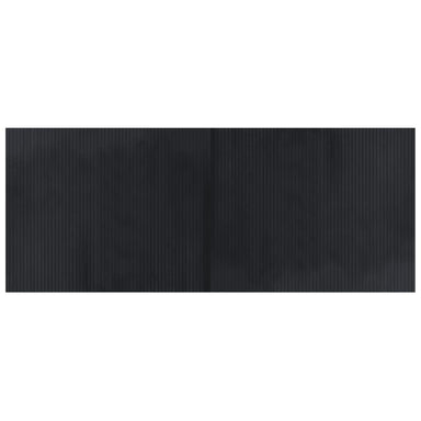 Vloerkleed rechthoekig 80x200 cm bamboe zwart