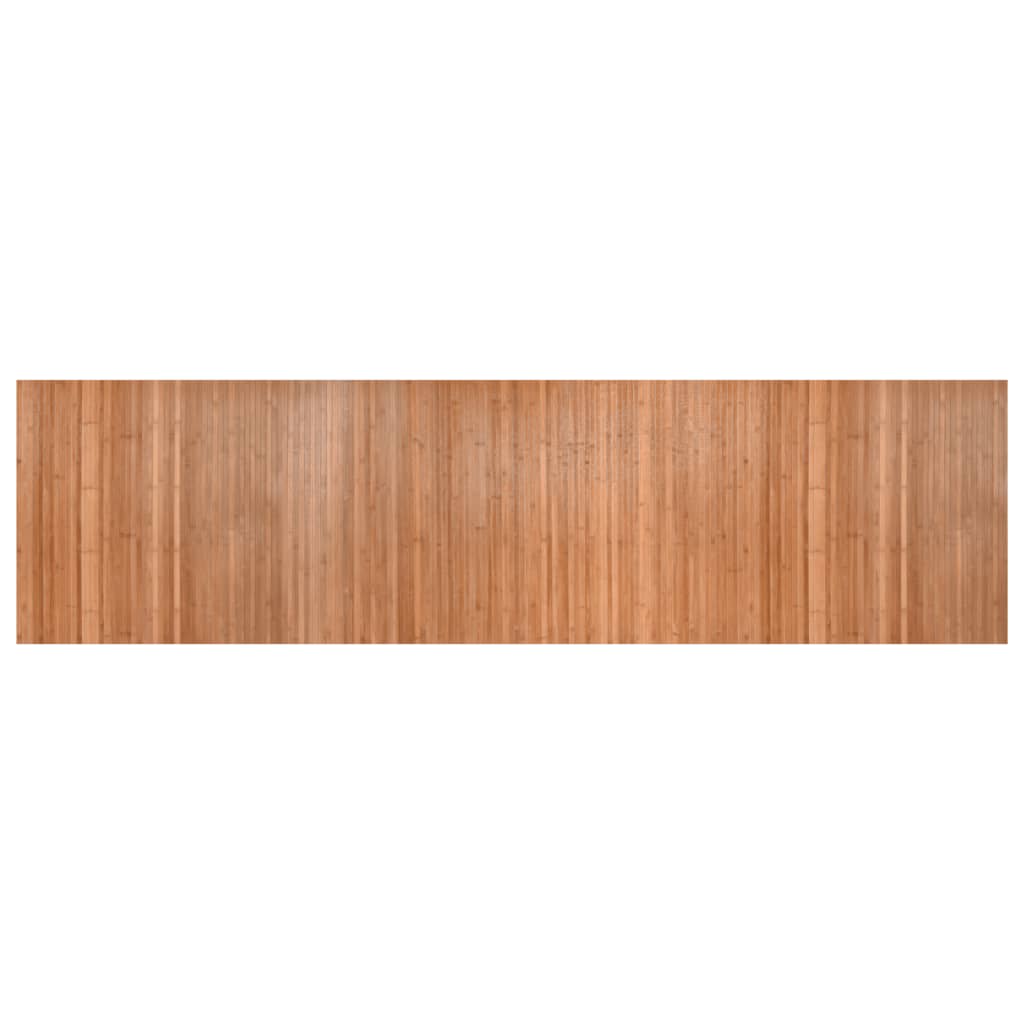 Vloerkleed rechthoekig 80x300 cm bamboe naturel