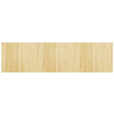 Vloerkleed rechthoekig 80x300 cm bamboe lichtnaturel