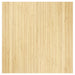 Vloerkleed rechthoekig 100x100 cm bamboe lichtnaturel