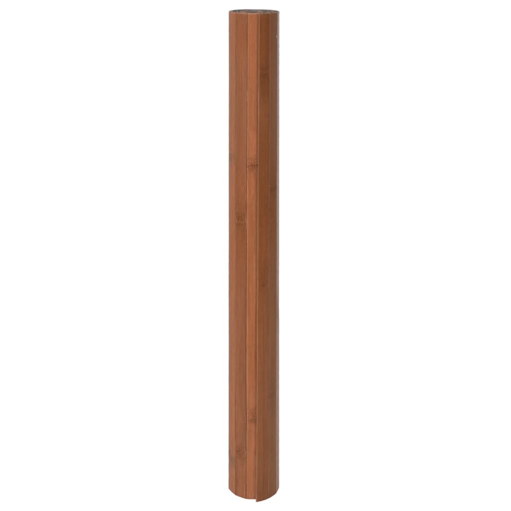 Vloerkleed rechthoekig 100x200 cm bamboe bruin