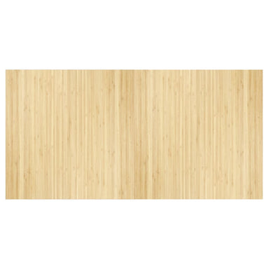 Vloerkleed rechthoekig 100x200 cm bamboe lichtnaturel