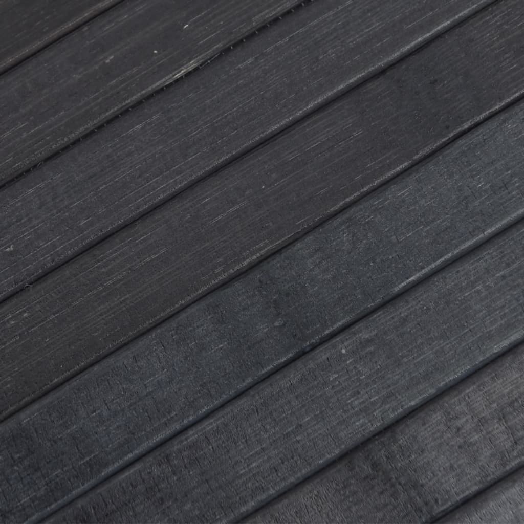 Vloerkleed rechthoekig 100x200 cm bamboe grijs