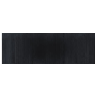 Vloerkleed rechthoekig 100x300 cm bamboe zwart