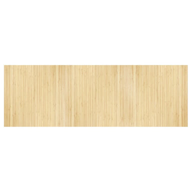 Vloerkleed rechthoekig 100x300 cm bamboe lichtnaturel