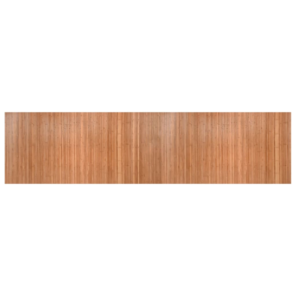 Vloerkleed rechthoekig 100x400 cm bamboe naturel