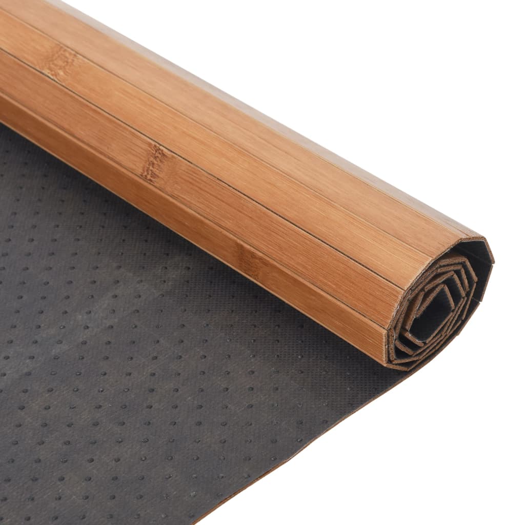 Vloerkleed rechthoekig 100x400 cm bamboe naturel