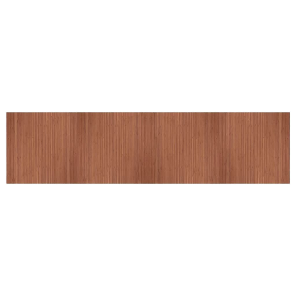 Vloerkleed rechthoekig 100x400 cm bamboe bruin