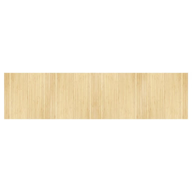 Vloerkleed rechthoekig 100x400 cm bamboe lichtnaturel