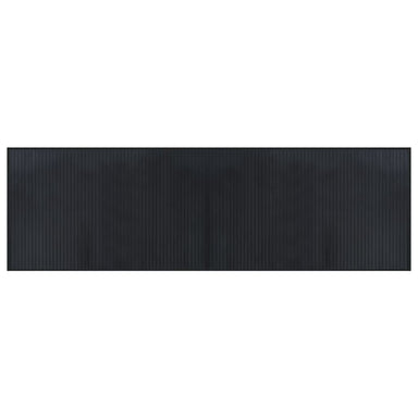 Vloerkleed rechthoekig 60x200 cm bamboe zwart