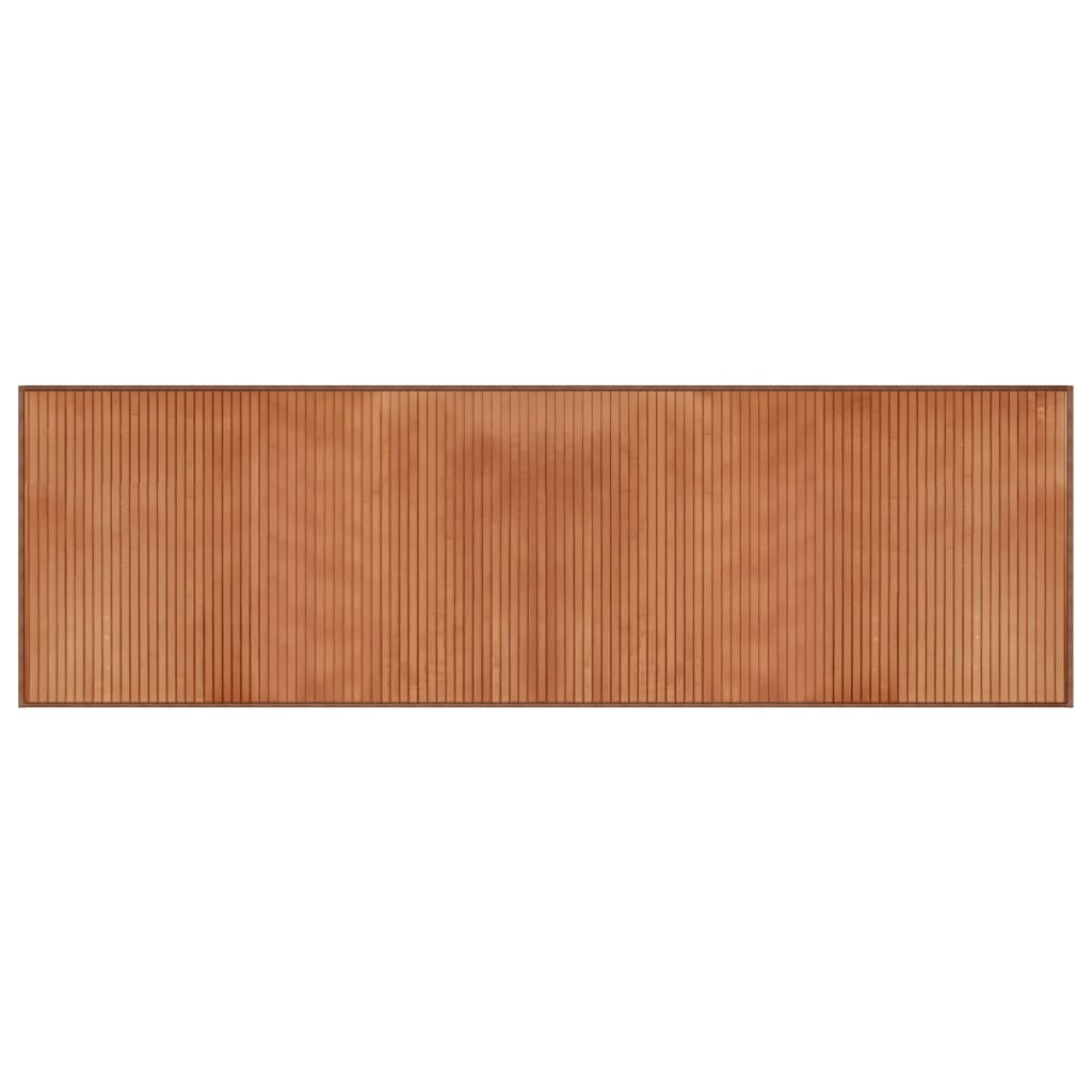Vloerkleed rechthoekig 60x200 cm bamboe bruin