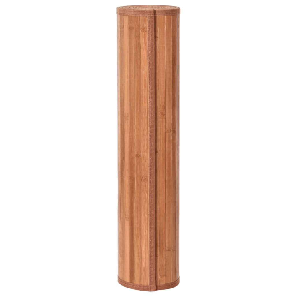 Vloerkleed rechthoekig 60x200 cm bamboe bruin