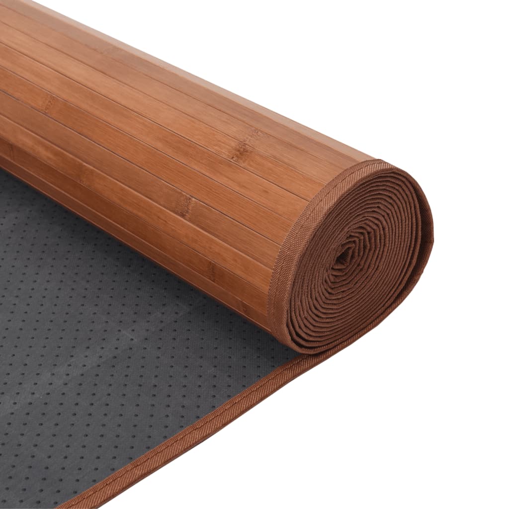 Vloerkleed rechthoekig 60x200 cm bamboe bruin