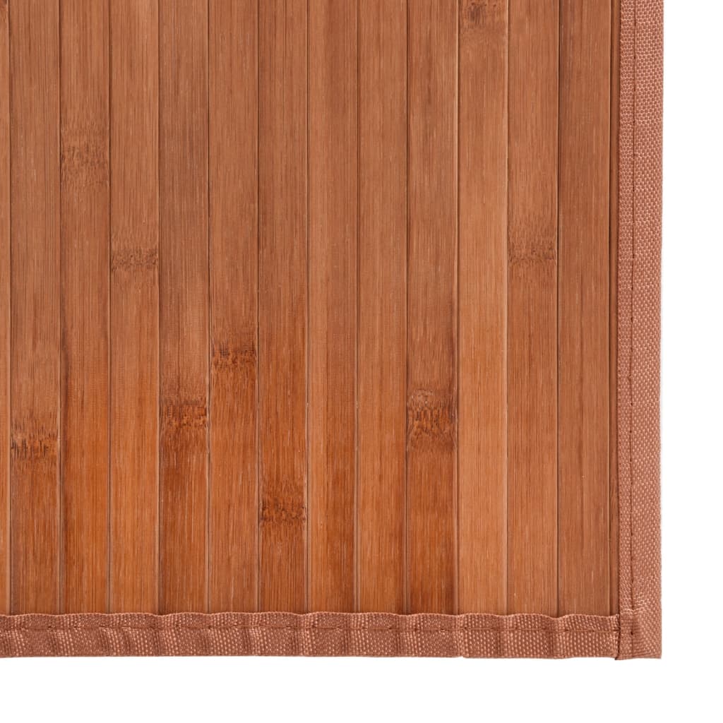 Vloerkleed rechthoekig 60x200 cm bamboe bruin
