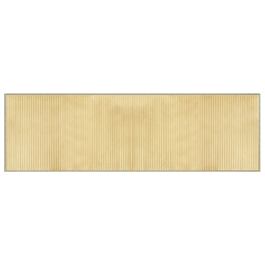 Vloerkleed rechthoekig 60x200 cm bamboe lichtnaturel