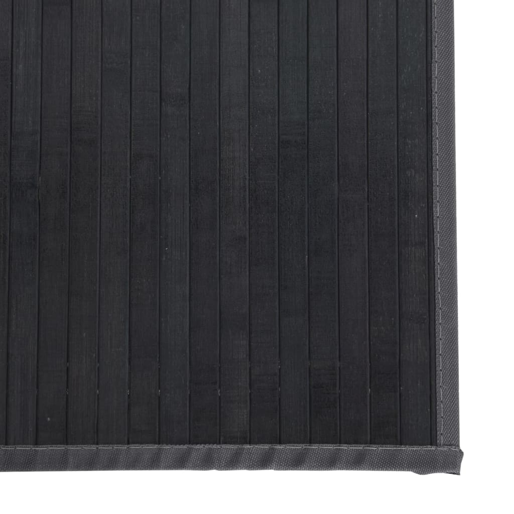 Vloerkleed rechthoekig 60x200 cm bamboe grijs