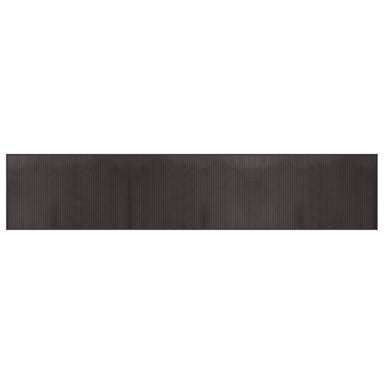 Vloerkleed rechthoekig 60x300 cm bamboe donkerbruin
