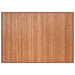 Vloerkleed rechthoekig 70x100 cm bamboe naturel