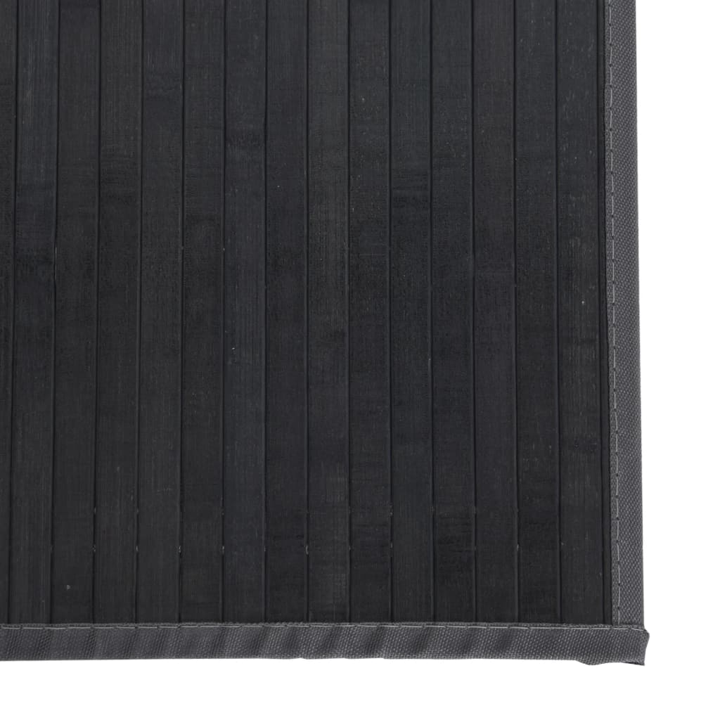 Vloerkleed rechthoekig 70x200 cm bamboe grijs