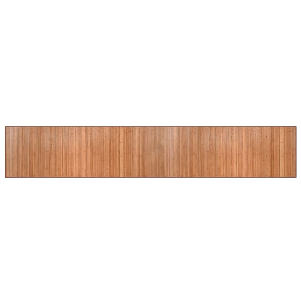 Vloerkleed rechthoekig 70x400 cm bamboe naturel