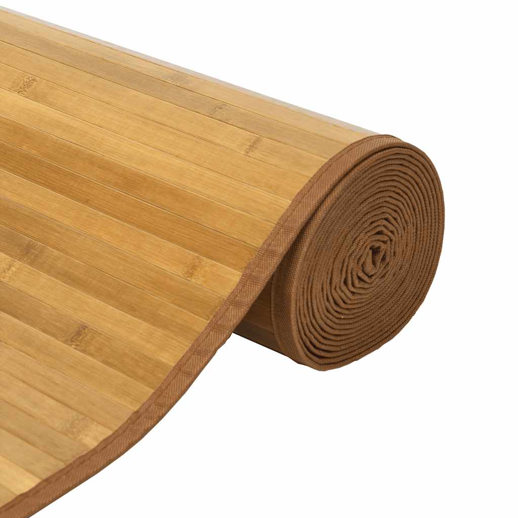 Vloerkleed rechthoekig 80x200 cm bamboe naturel
