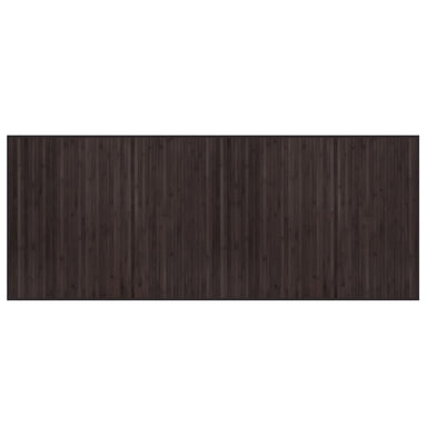 Vloerkleed rechthoekig 80x200 cm bamboe donkerbruin