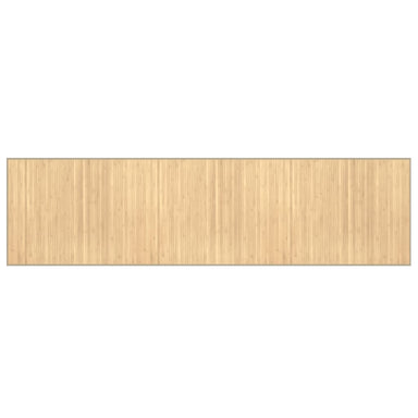 Vloerkleed rechthoekig 80x300 cm bamboe lichtnaturel