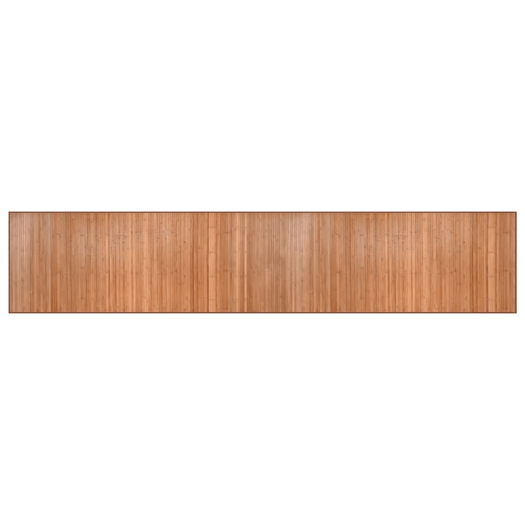 Vloerkleed rechthoekig 80x400 cm bamboe naturel