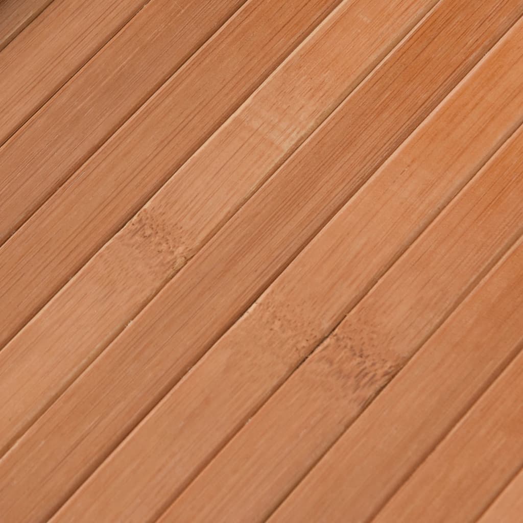 Vloerkleed vierkant 100x100 cm bamboe naturel