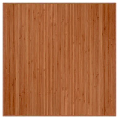 Vloerkleed vierkant 100x100 cm bamboe bruin
