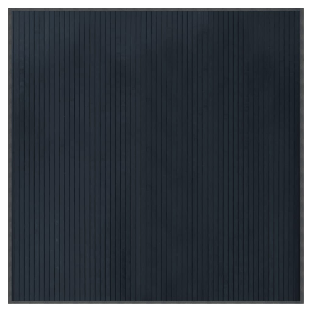 Vloerkleed vierkant 100x100 cm bamboe grijs